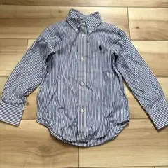 ラルフローレン ホース刺繍 ストライプシャツ 100 フォーマル