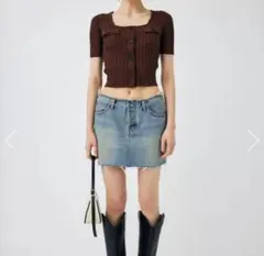 moussy デニムスカート LOW WAIST DENIM ミニスカート　M