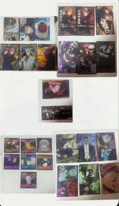 呪術廻戦 ステッカーシール カード 五条悟 虎杖悠仁 伏黒恵 宿儺 まとめ売り