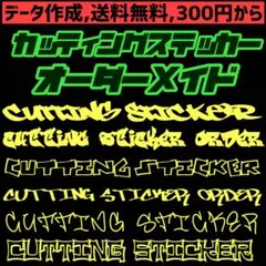 ステッカー カッティング 防水OK！耐年数4〜5年 強粘着 チーム名 名前 看板