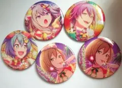 プロセカ グリッター缶バッジ 4A 5点セット プロジェクトセカイ