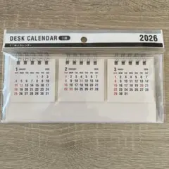 【新品】2026ミニ卓上カレンダー デスクカレンダー　置き型カレンダー　3連のサムネイル