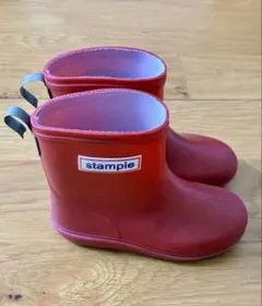 stample キッズ レインブーツ レッド