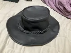 テンガロンハット 100%牛革 おまけ帽子箱付き　58cm
