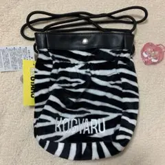 KOGYARU コギャル　ゼブラ柄　サコッシュ スマホショルダーバッグ