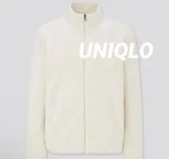UNIQLO ユニクロ フリースフルジップジャケット 長袖 メンズ ホワイト