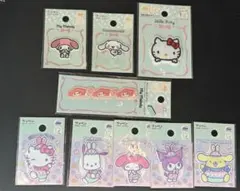 ダイソー サンリオ　ワッペン 9点