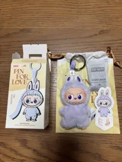 LABUBU PIN FOR LOVE ぬいぐるみ ラブブ イニシャル 【E】