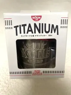 【新品未使用品】カップヌードル型 チタンクッカー 800ml 赤ハンドル 日清食品カップヌードル型チタンクッカー800mL 日清 カップ