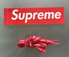 【翌日発送】supreme NIKEエアフォース1 靴紐 ステッカー付