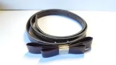 レディース ベルト シンプル リボンの飾り