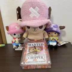 発送料値引き期間限定セール‼️ワンピース　チョッパー ぬいぐるみと時計セットのサムネイル