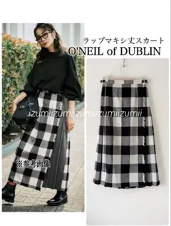 美品　ONEIL of DUBLINオニールオブダブリンラップスカート マキシ丈