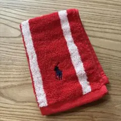【新品未使用】ラルフローレン ハンドタオル 大判サイ34×34cm ポニー刺繍