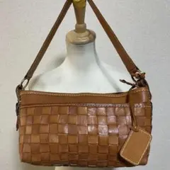 fes　フェス  編み込み　レザーバッグ