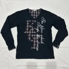 semantidesign セマンティックデザイン 長袖 Vネック ロンT M