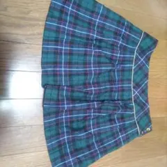 AS KNOW AS DE BASE チェック柄プリーツスカート