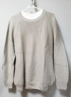 UNIQLO グレー 春ニットセーター と長袖Tシャツ2セット