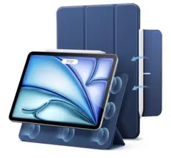 ESR iPad Air 11インチ ケースネイビー・ブルー スリムな三つ折