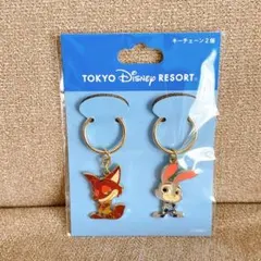 ディズニーリゾート ディズニーズートピア キーホルダー キーチェーン 2点セット