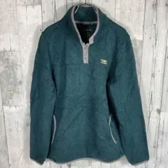 LLBean フリースジャケット ダークティールメンズLサイズ