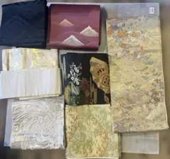 おまとめ　帯　着物　6点　和装　和風　コレクション　リメイクのサムネイル