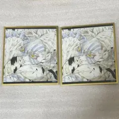 鬼滅の刃WEBSHOPくじ　アクリル色紙　猗窩座　二枚セット