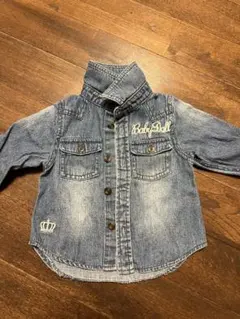 BABYDOLL デニムシャツ 長袖 王冠ロゴ