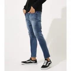 AZUL BY MOUSSY ジョッパーズスキニーデニムパンツ ブルー Lサイズ