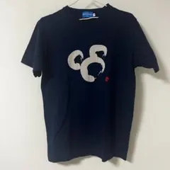 ディズニーリゾート　ミッキー　Tシャツ 　和　Sサイズ 　紺　希少品