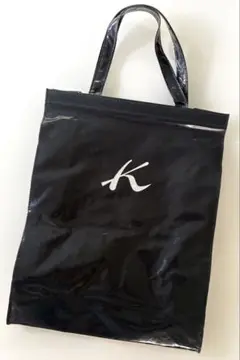 キタムラ ビニール トートバッグ サブバッグ 紺