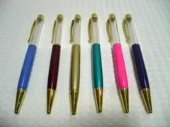 ハーバリウムボールペン6本セット①　材料キット　ハンドメイド