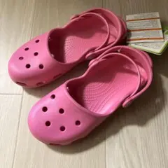 新品 20㎝ クロックス カリン クロッグ キッズ ピンク