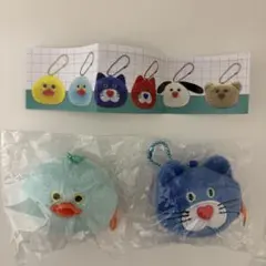 mojojojo フェイスマスコット 2個 新品未使用 ヒヨコ ネコブルー