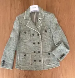 美品！自由区　ツイードジャケット　M