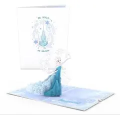 【未使用品】Disney Frozen Elsa バースデーカード