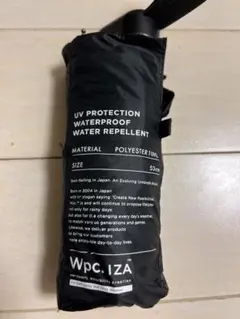 Wpc. IZA ブラック折りたたみ傘 晴雨兼用