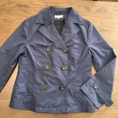 組曲PURETE 2wayショートトレンチコート紺 TL