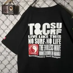 オールドサーフ タウカン Tシャツ シングルステッチ 黒 Lのサムネイル