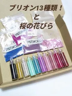 PARTS WORLD ブリオン13種類と桜の花びらセット
