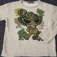 ヒスミニ　グレー長Tシャツ　130㎝