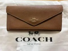 コーチ　長財布　ブラウン