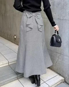 バックリボンマーメイドスカート