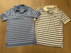 POLO RALPH LAUREN ストライプ ポロシャツ120 2枚セット