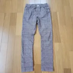 チェック柄ウエストゴムパンツ