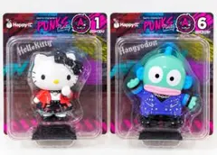 サンリオ Happyくじ PUNK A賞 キティ ハンギョドン 2点