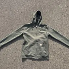 [00s]フェードCarhartt オリーブグリーン パーカー Mサイズ