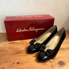 Salvatore Ferragamo Arabia 黒 オープントゥ 春夏 - メルカリ