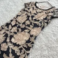 ERUKEI エルケイ ジャガード ワンピース ミディアム 刺繍 ドレス タイト