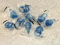 キラキラリング　光る指輪　ブルー　9個セット